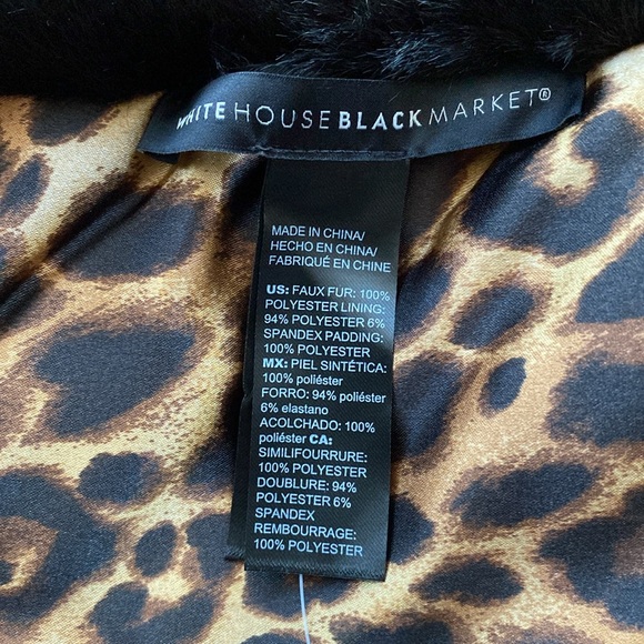 White House Black Market Fur Puffer Stole - Picture 4 of 4